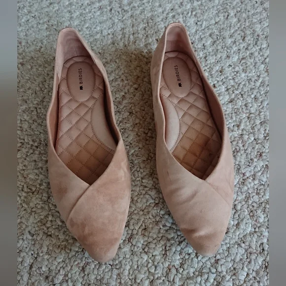 Birdies The Goldfinch ballet flats in a light blush suede size 7.5 - Picture 2 of 14